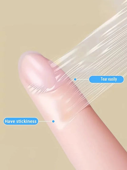 1 Roll Transparent Self-adhesive Tape Pu Material Bandage Portable Finger Protector Anti-friction Sticker For Bathing Daily Use Pi-Mart