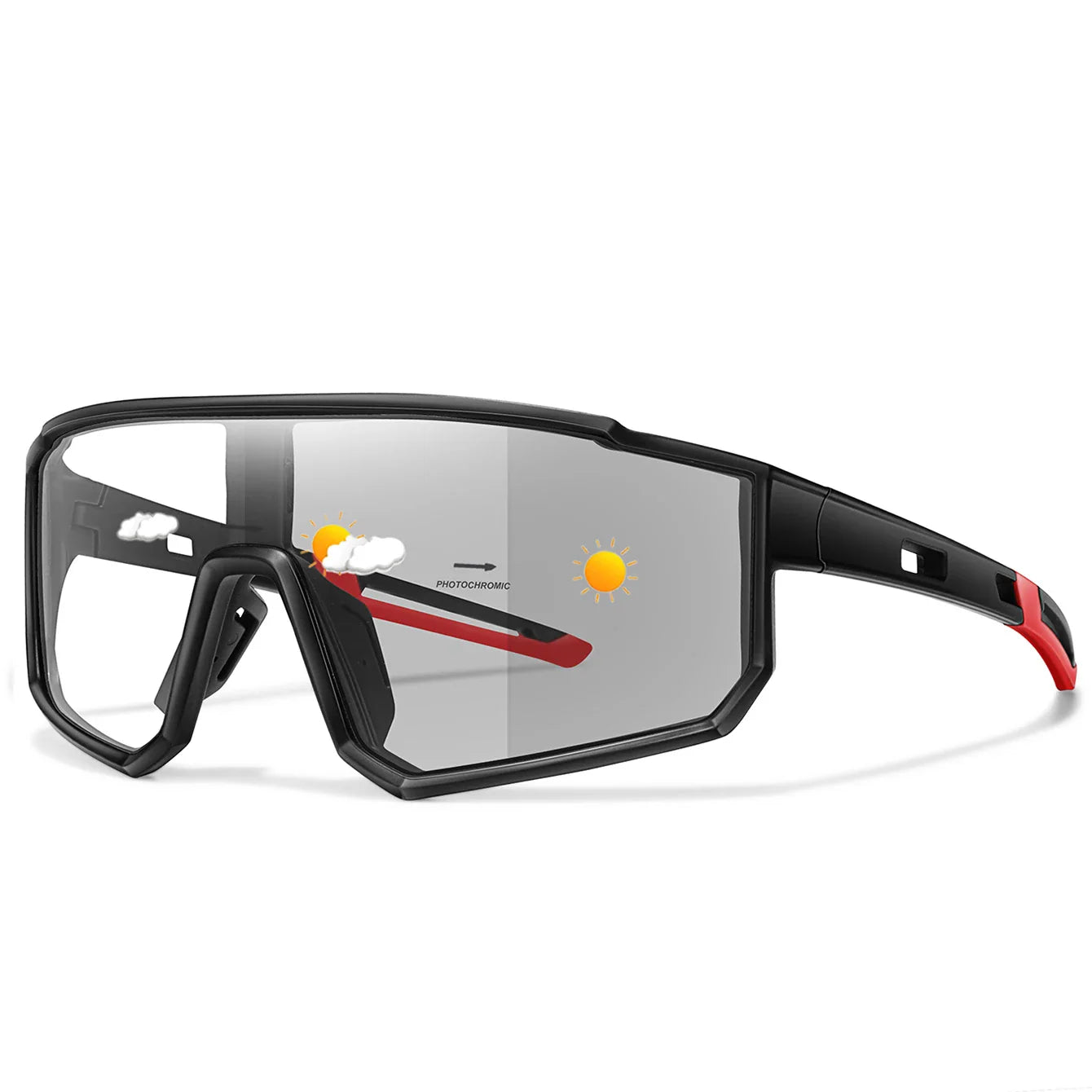 Fashion Brand Men Women Bicycle Photochromic Eyewear MTB Bike Fishing Running Cycling Sports Sunlasses Comfortable Goggles Pi-Mart