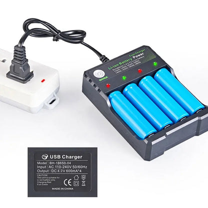 18650 Li-ion Battery Charger 4 Slots AC 110V 220V EU/US Dual For 18650 Charging 3.7V 4.2V Rechargeable Charge for 18500 Pi-Mart