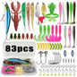 Fishing 83/133/193/239/409pcs Fishing Lure Kit For Trout/Pike/Bass Multi-Lure Fishing Set Layered Tackle Pro Gear Tackle Box Pi-Mart