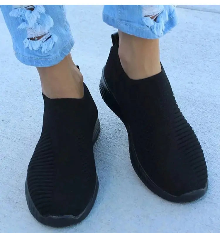 Women's Sneaker Slip On Women Sneakers Breather White Shoes Women Casual Sneaker Sports Shoes Comfortable Vulcanize Shoes Female NovaCart