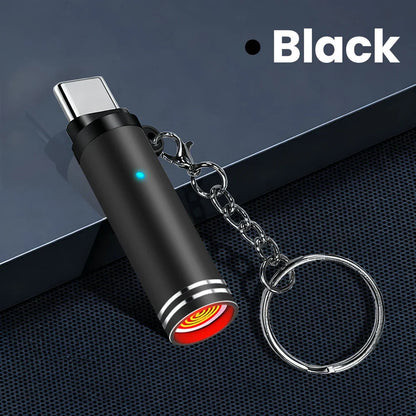 Mini Type C Mobile Phone Cigarette Lighter Air Blowing Cigarette Lighter Outdoor Safety USB C Lighter Adapter For iPhone 17 Pro Pi-Mart