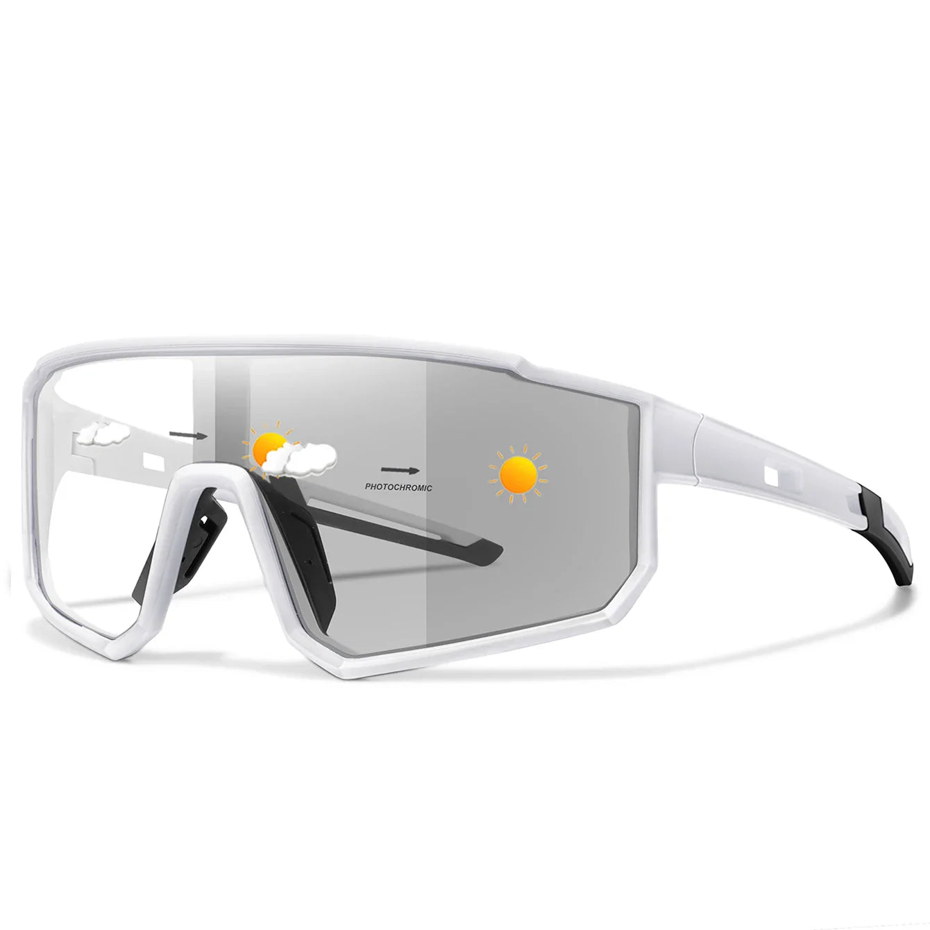 Fashion Brand Men Women Bicycle Photochromic Eyewear MTB Bike Fishing Running Cycling Sports Sunlasses Comfortable Goggles Pi-Mart