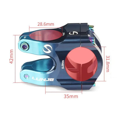 MTB Road Bike Stem CNC Mountain Bicycle Bridge Short Power 31.8mm High Strength Climbing Riser Pi-Mart