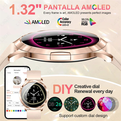 LIGE Women Smart Watch 2026 Ultra-thin AMOLED Screen Sport Fitness Bracelet Custom Watch Face Bluetooth Call Luxury Smartwatch NovaCart