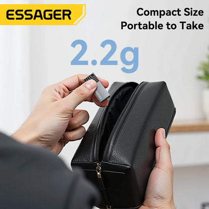 Essager 2-in-1 Mini Type C USB2.0 Card Reader Adapter Micro SD TF Memory Card Reader for iPhone 16 15 Pro Huawei Macbook iPad Pi-Mart