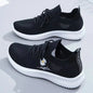 Summer Small White Shoes for Women's Casual Flying Knitted Shoes Comfortable Soft Sole Breathable Running Students' Shoes NovaCart