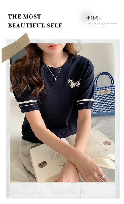 Summer Women's T-shirt 100% Cotton Short Half Sleeve O neck Clothes Solid Casual Pullover Basic Female Top NovaCart