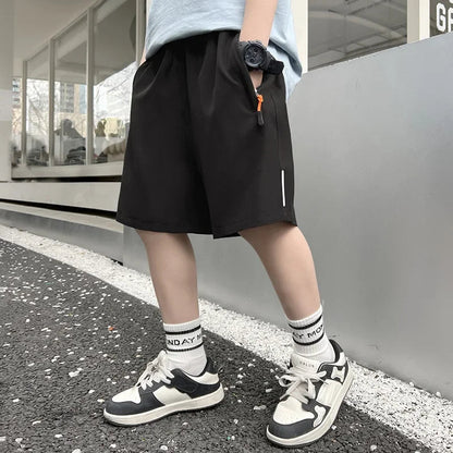 Summer Men Shorts Ice Silk Running Gym Sport Shorts Quick Dry Breathable Beach Short Pant Fitness Jogging Cool Casual Sportswear Pi-Mart