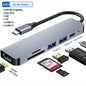 USB C Docking Station PD 100W USB C HUB Type C to HDMI-Compatible Adapter 4K 30Hz VGA RJ45 USB 3.0 HUB USB Splitter for MacBook Pi-Mart