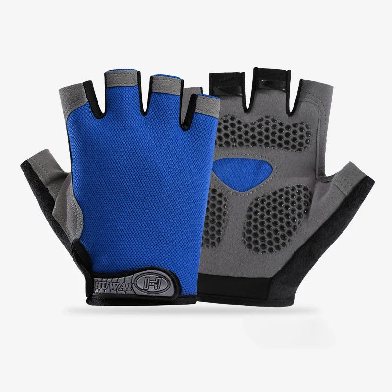Men Cycling Bicycle Gloves Half Finger Gym Gloves Women Mitten Breathable Anti-slip Glove Fitness Sport Training Gloves Pi-Mart