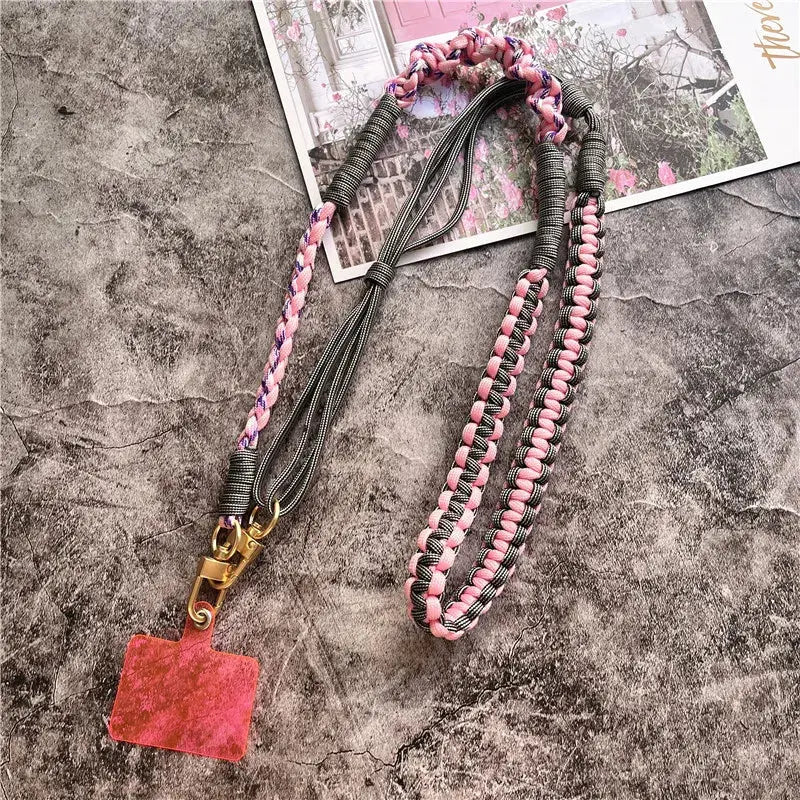 Lanyard Strap for Phone Charm Handmade Bag Body Kit Contrasting Colors Rope Hang Mobile Phone Strap Crossbody Accessories Chain NovaCart