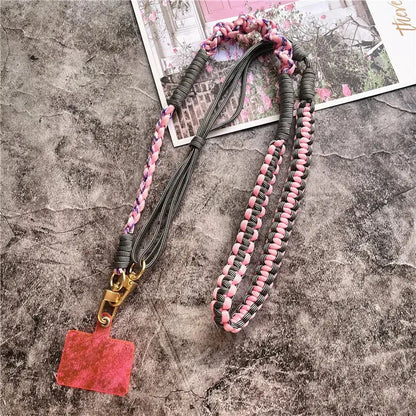 Lanyard Strap for Phone Charm Handmade Bag Body Kit Contrasting Colors Rope Hang Mobile Phone Strap Crossbody Accessories Chain NovaCart