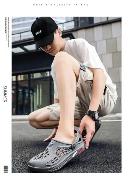 Outdoor Sandals for Men and Women Summer Clogs EVA Slippers Plus Size 47 48 49  Men Garden Shoes Beach Sandals Breathable Clogs NovaCart