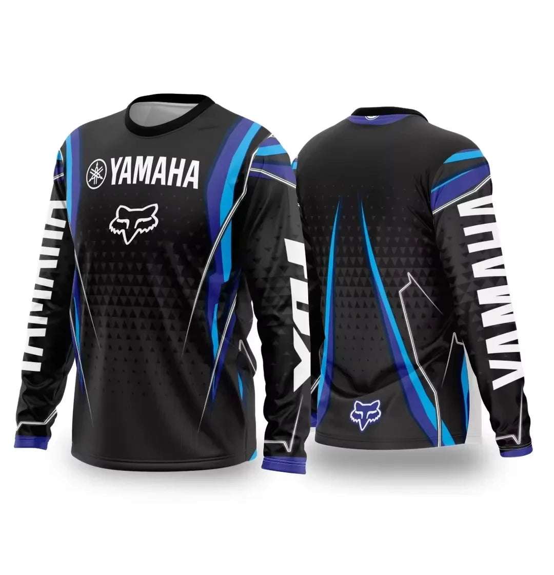 Summer YAMAHA Men Women Motorcycle Riding Suit Loose Breathable Quick Drying Off-Road Racing Suit Long Sleeved Sports T-Shirt NovaCart