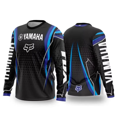 Summer YAMAHA Men Women Motorcycle Riding Suit Loose Breathable Quick Drying Off-Road Racing Suit Long Sleeved Sports T-Shirt NovaCart