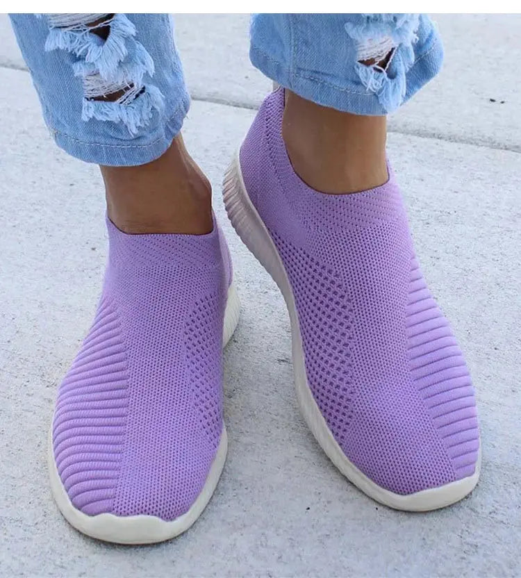 Women's Sneaker Slip On Women Sneakers Breather White Shoes Women Casual Sneaker Sports Shoes Comfortable Vulcanize Shoes Female NovaCart