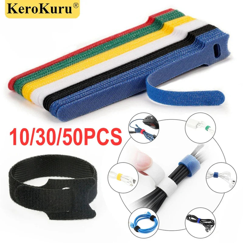 Kerokuru Cable Organizer Cable Management Cable Winder Tape Protector for wire Ties Phone Accessories organizador cables Pi-Mart