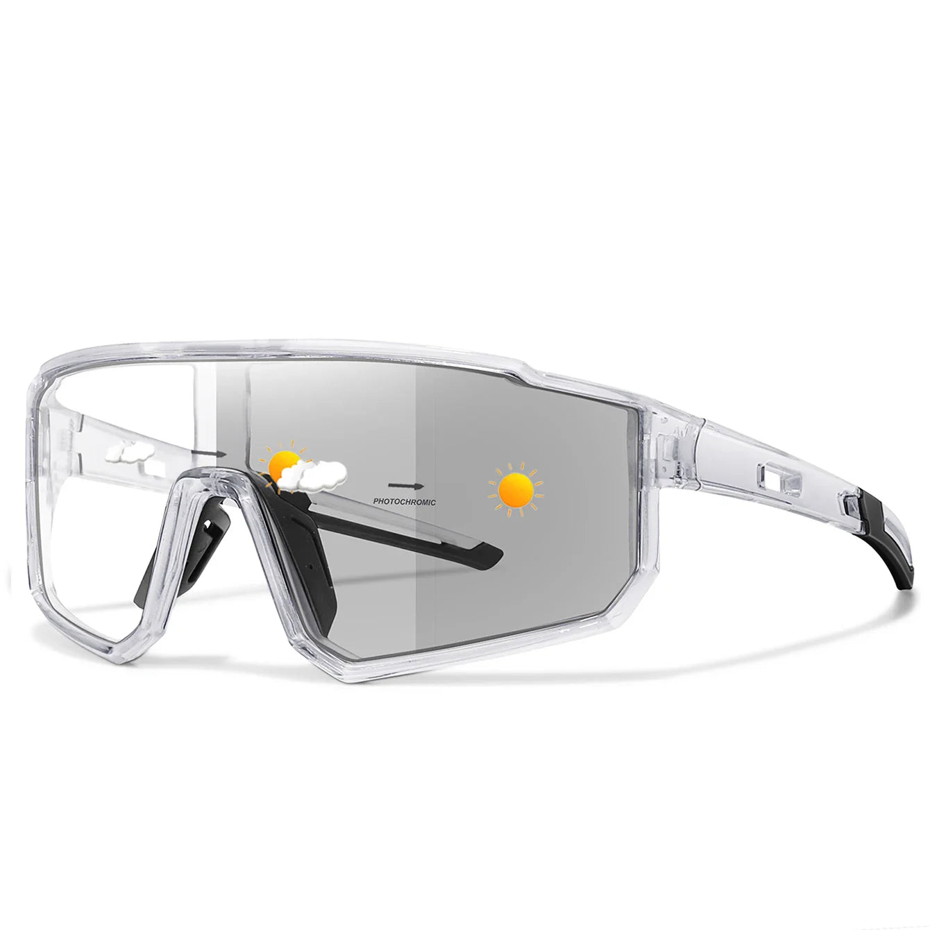 Fashion Brand Men Women Bicycle Photochromic Eyewear MTB Bike Fishing Running Cycling Sports Sunlasses Comfortable Goggles Pi-Mart