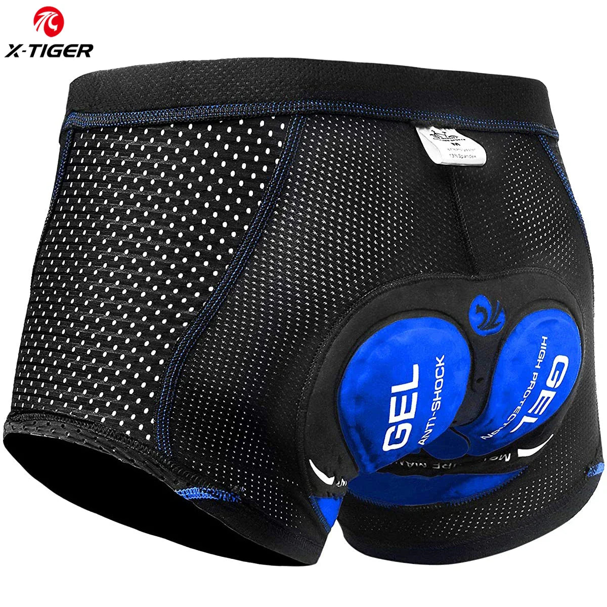 X-TIGER Men's Cycling Underwear with 5D Gel Cushioned MTB Boxer Cycling Shorts Road Cycling Underwear Cycling Equipment Pi-Mart