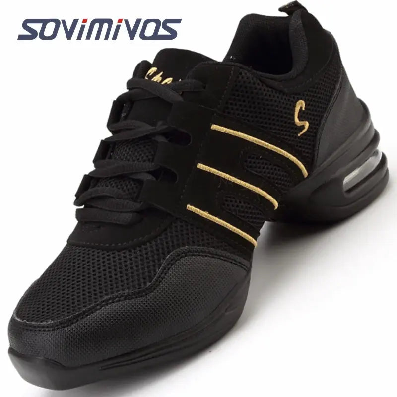 Women's Dance Shoes Soft Outsole Woman Breath Jazz Hip Hop Shoes Sports Sneakers Ladies Girl's Modern Jazz Dancing Shoes for Men NovaCart