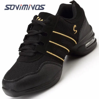 Women's Dance Shoes Soft Outsole Woman Breath Jazz Hip Hop Shoes Sports Sneakers Ladies Girl's Modern Jazz Dancing Shoes for Men NovaCart