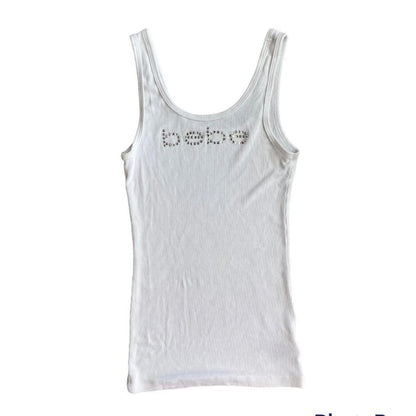 Vintage Sleeveless Tank Top Letters Summer Print Personality Crop top Sleeveless Slim Streetwear Punk Y2K Baby Tee Short Sleeve NovaCart