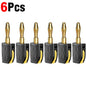 1-6PCS Portable 32A 4mm Banana Plug Solderless Quick Connect High Current Gold-Plated Connectors Audio Copper Speakers Amplifier Pi-Mart