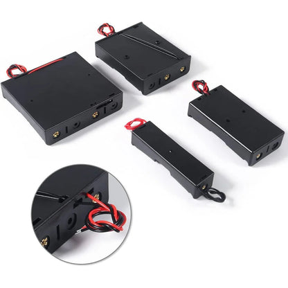 3pcs 18650 Battery Holder with Wire 3.7V,7.4V, 11.1V, 14.8V 18650 Battery Holder Box for Battery storage charging Pi-Mart