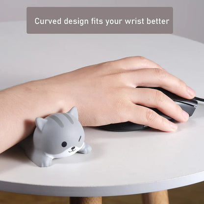 Cute Mouse Pad Keyboard Mouse Wrist Rest Support Girl Soft Computer Laptop Desk Mat Typing Protection Wrist Ergonomics Kawaii Pi-Mart