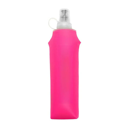 150ml/250ml/500ml Collapsible Silicone Water Bottle with Bite Valve, Outdoor Portable for Running Camping Hiking Travel Pi-Mart