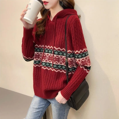 Hoodies Sweatshirt For Women Baggy Sweater Long Sleeve Korean Fashion High Quality Coat Emo Loose Ethnic Style Woman Hooded Tops NovaCart