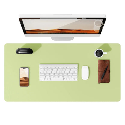 Large Mouse Pad,Office Desk Mat, Leather Desk Pad Protector, Non-Slip PU Leather Desk Blotter, Laptop Desk Pad Pi-Mart