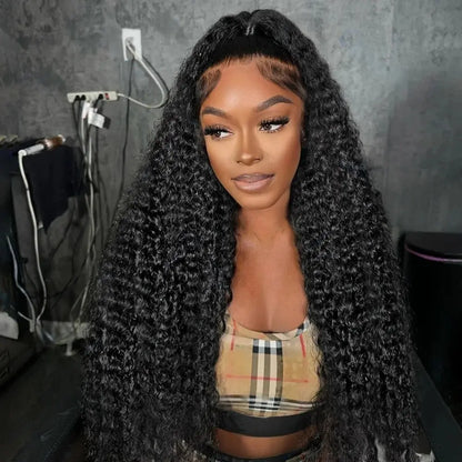 40 50 Inch HD 13x6 Deep Wave Lace Frontal Wigs Brazilian 13x4 Water Wave Curly Lace Front Human Hair Wigs For Women 300 Density NovaCart