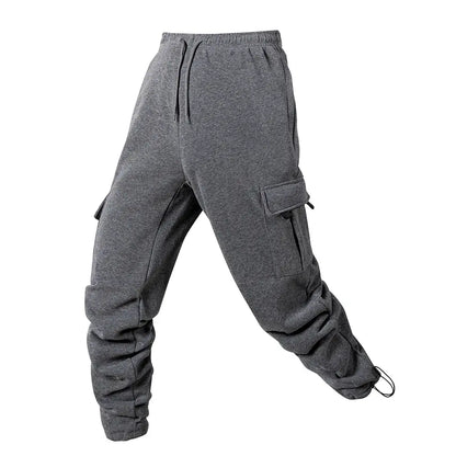 Men's Joggers Pants Loose Drawstring Long Pants Men Multi-pocket Sweatpants Casual Cargo Trousers For Men Fitness NovaCart