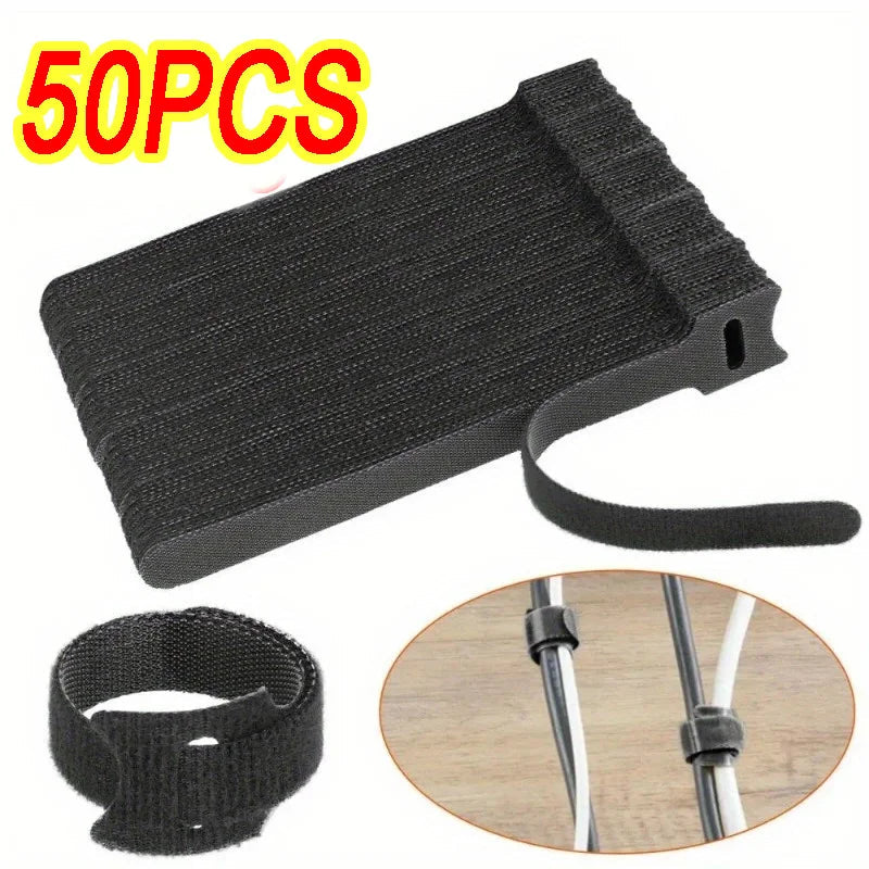 50PCS Cable Organizer Cable Management Cable Winder Tape Protector for Wire Ties Phone Accessories Organizador Cables Orginazer Pi-Mart