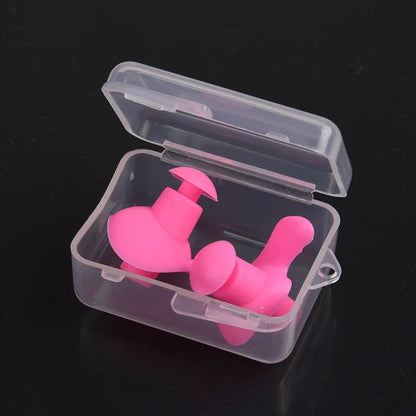 Durable Earplugs Classic Delicate Texture 1 Pair Waterproof Soft Earplugs Silicone Portable Ear Plugs Swimming Accessories Pi-Mart