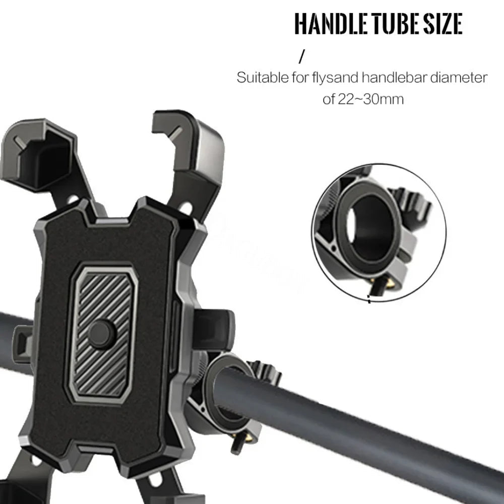 Universal Waterproof Bicycle Phone Holder Adjustable Clamp for Motorcycles Cycling Accessories Bike Rearview Mirror Mount Pi-Mart