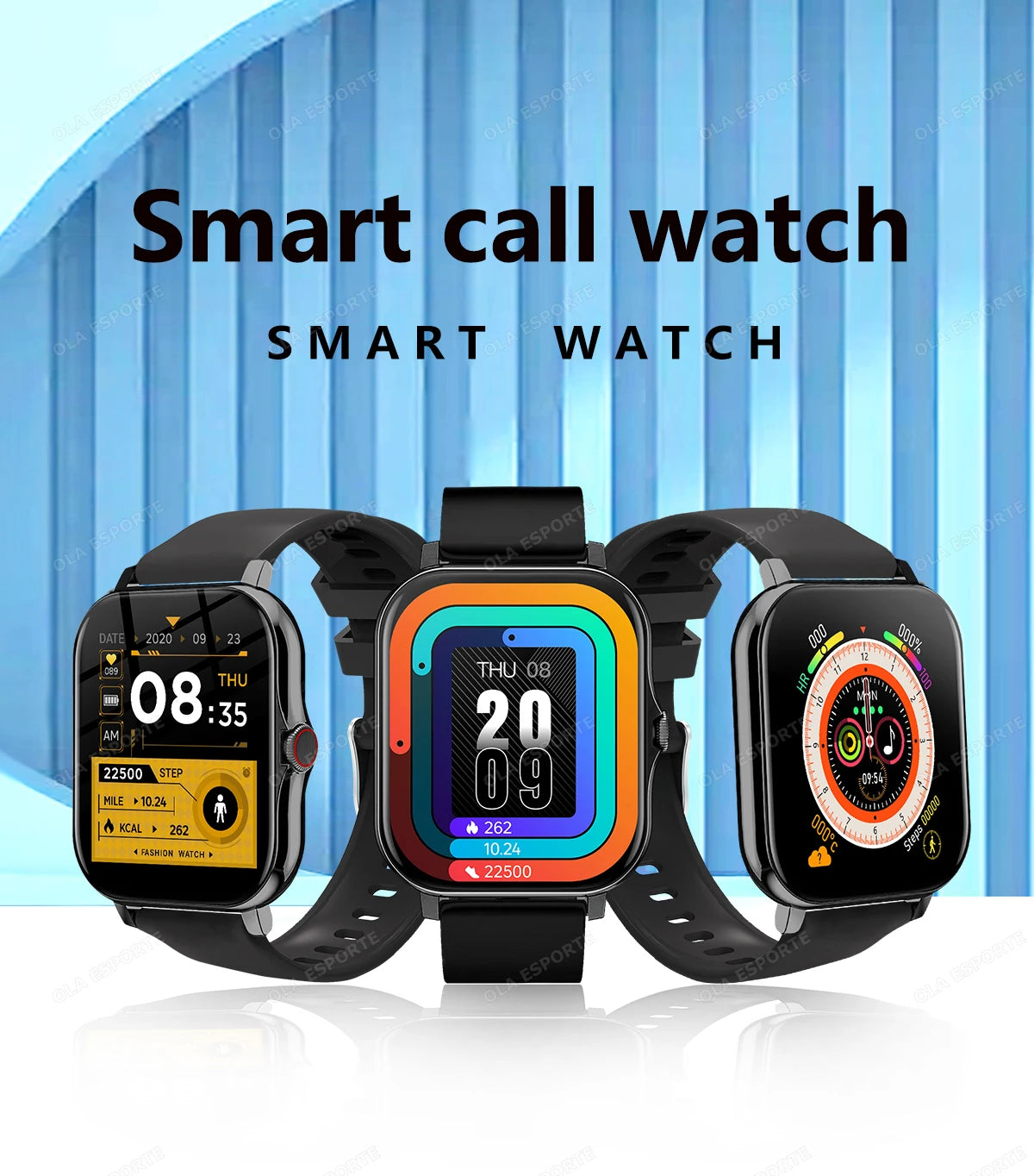 Ola Esporte New Outdoor Sports Smart Watch 2026 BT Call Heart Rate Take Photo Weather Sleep Monitor Waterproof Smartwatch HW12 NovaCart