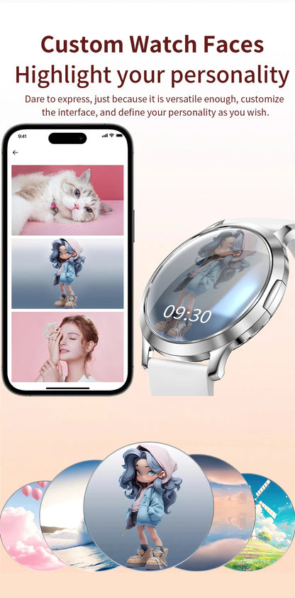LIGE Women Smart Watch 2026 Ultra-thin AMOLED Screen Sport Fitness Bracelet Custom Watch Face Bluetooth Call Luxury Smartwatch NovaCart