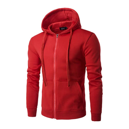 Autumn Men Sweatshirts Long Sleeve Jacket Hoodie Zipper Closure Jacket Male Hoodies Sweatshirt Slim Fit Male Clothing NovaCart