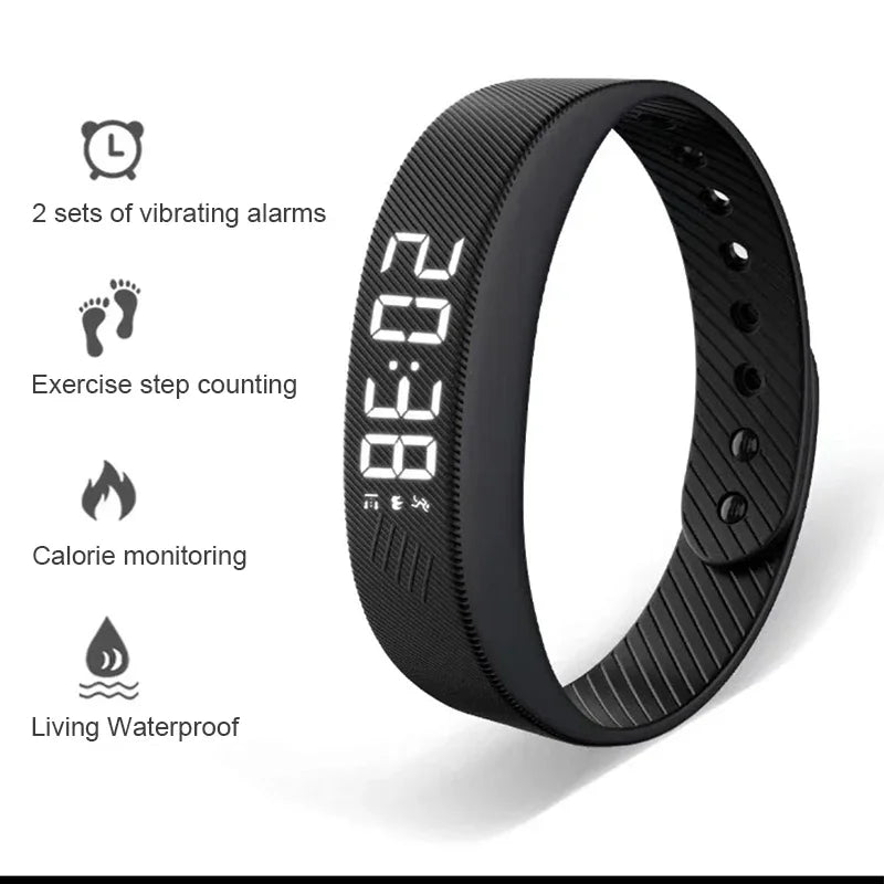 LED Digital Smart Bracelet Vibrating Alarm Clock Waterproof Clock SmartPursue™