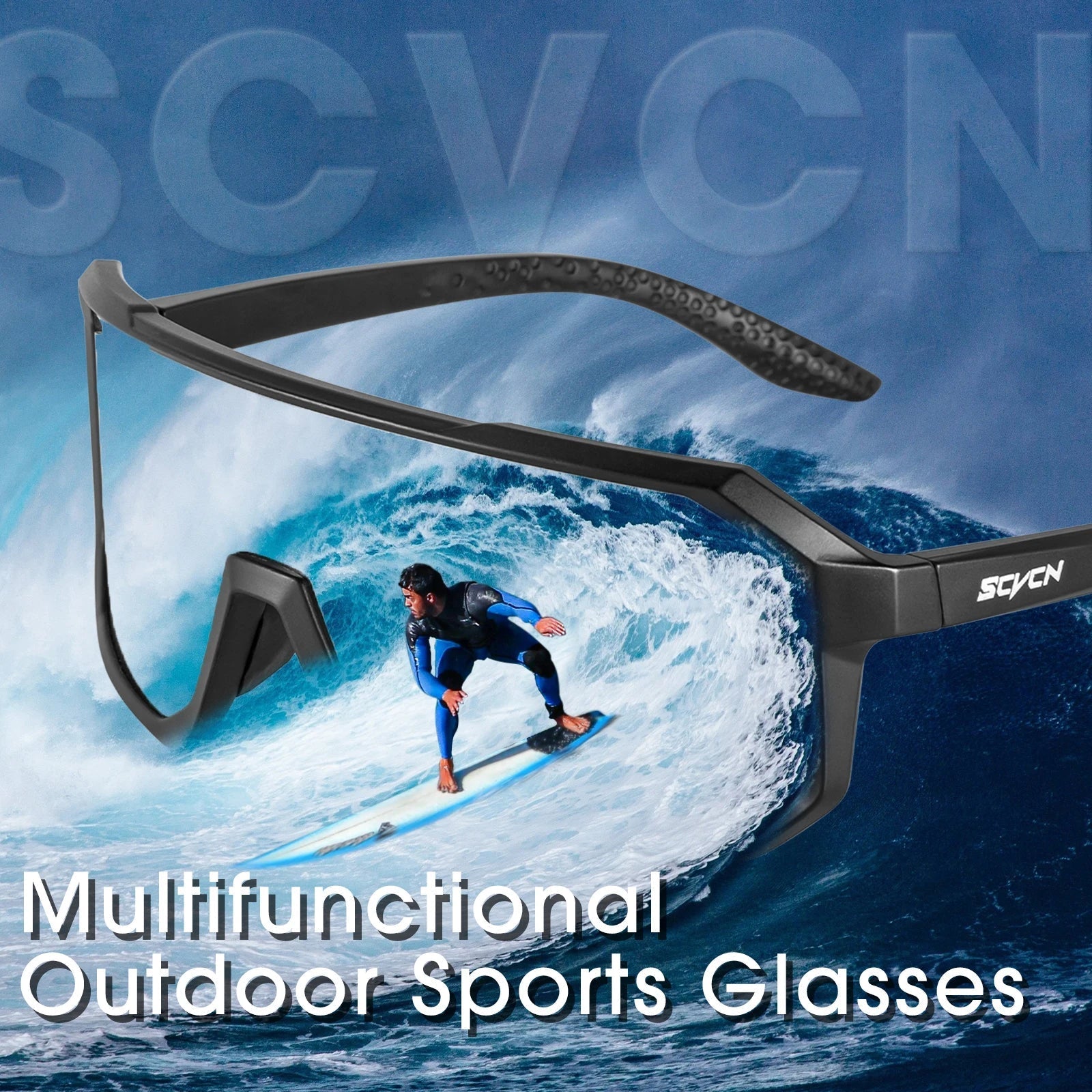 SCVCN New Cycling Glasses Bike Sunglasses Men UV400 Eyewear Outdoor Sports MTB Goggles Bicycle Women Riding Hiking Sunglasses Pi-Mart
