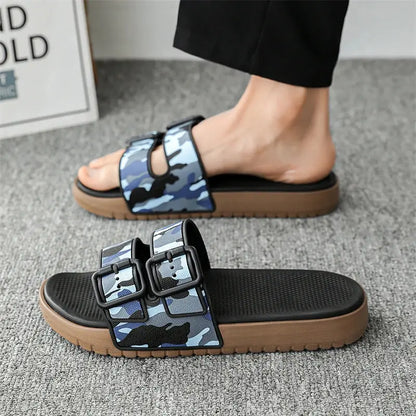 Summer beach slippers men's fashion comfortable breathable sandals ultra-light indoor and outdoor men's slippers plus size 46 47 NovaCart