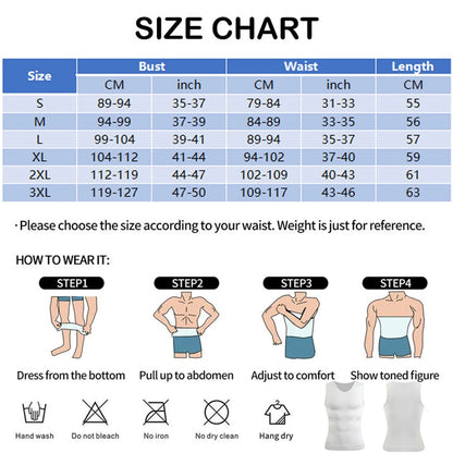 Men's Body Shaper Slimming Shirt V Neck Tummy Vest Compression Base Layer Slim Muscle Tank Top Shapewear NovaCart