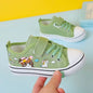Children's  New Spring Canvas Shoes Cartoon Graffiti Children's Casual Shoes for Girls Comfort Fashion Kids Flat Tennis Sneakers NovaCart