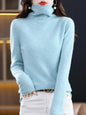 New 100% Merino Wool Turtleneck Cashmere Sweater