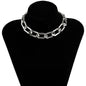 CCB Material Exaggerated Big Choker Necklace Collar for Women Hiphop Chunky Chain Necklace