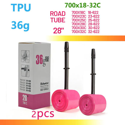RideNow TPU Bike Inner Tube 700C 700x18 23 25 28 32 35 37 40 47C Road Bicycle Tire MTB Bike Camera 29x1.5 1.75 1.9 pneu aro Pi-Mart