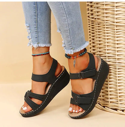 Shoes Women Sandals Fashion Wedge Ladies Shoes Party Women's Sandals Huaraches Elegant Footwear Zapatos De Mujer Female NovaCart